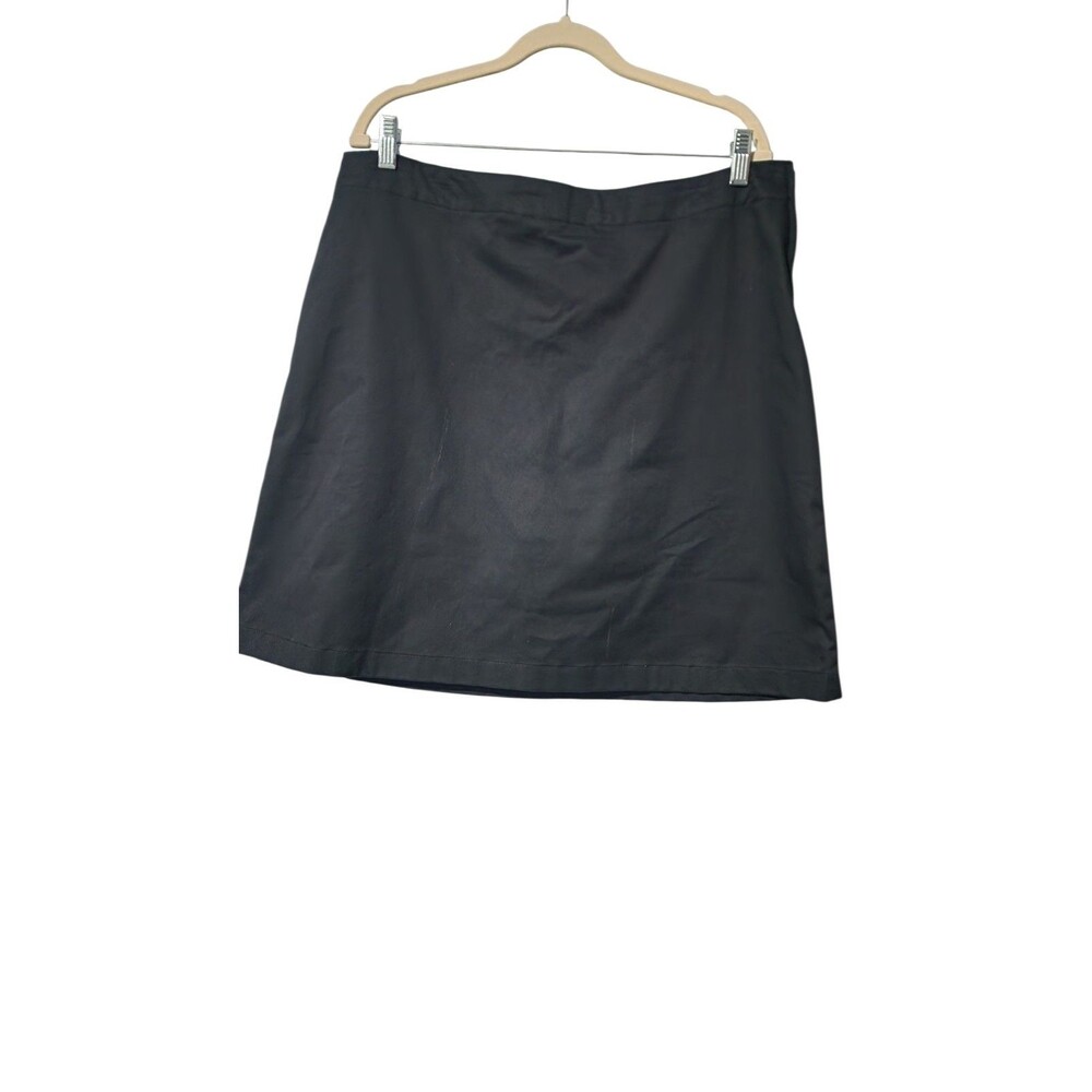 Lands' End Womens Skirt Skort Black Size 14 Oeko-Tex